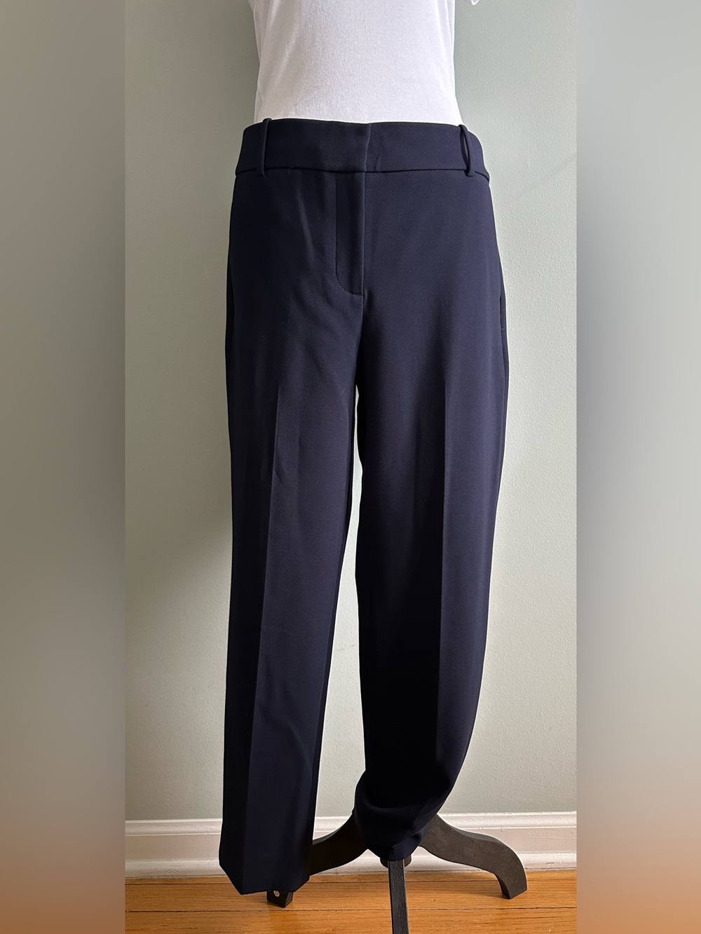 J.Crew Cameron Slim Pants Navy Stretch Ankle Trouser, Size 12